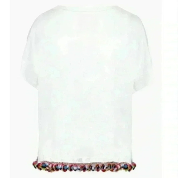 Ban.do "Wish you were here" Pom Pom Tee T-Shirt size L - Picture 2 of 9